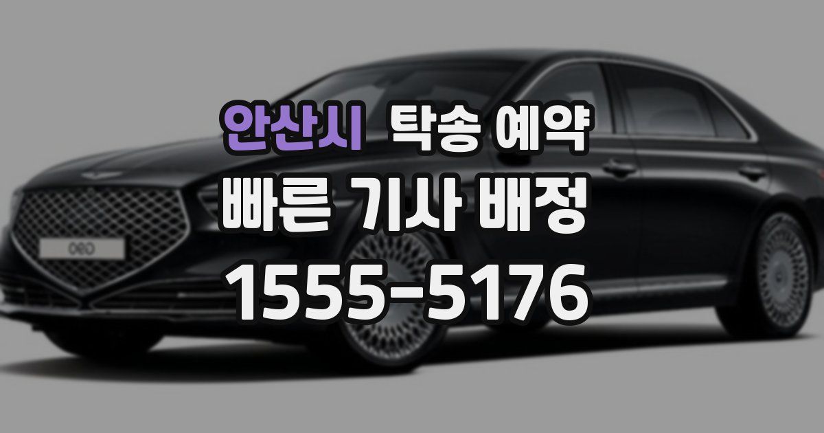 안산시 탁송 예약