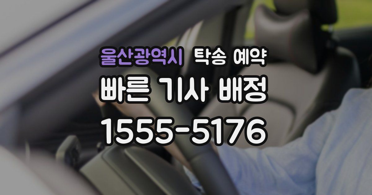 울산광역시 탁송 예약