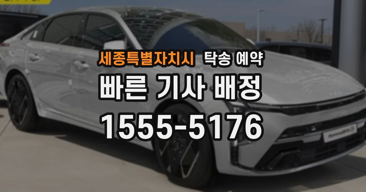 세종특별자치시 탁송 예약