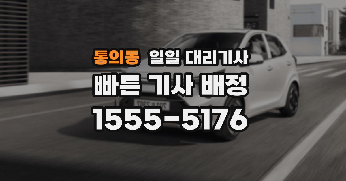 통의동 일일 대리기사