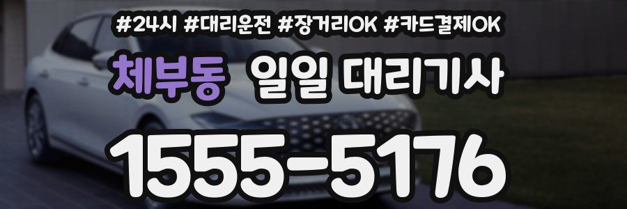 체부동 일일 대리기사