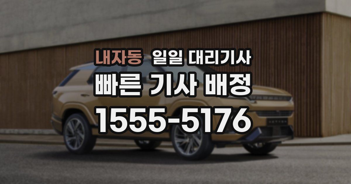 내자동 일일 대리기사