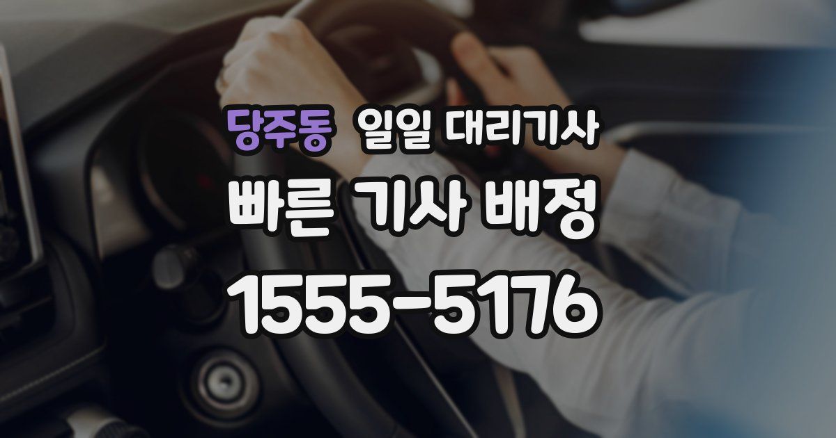 당주동 일일 대리기사
