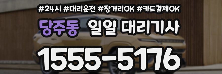당주동 일일 대리기사