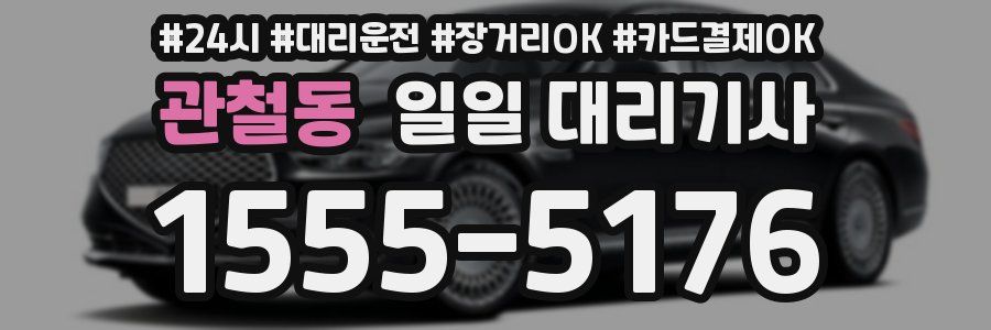 관철동 일일 대리기사