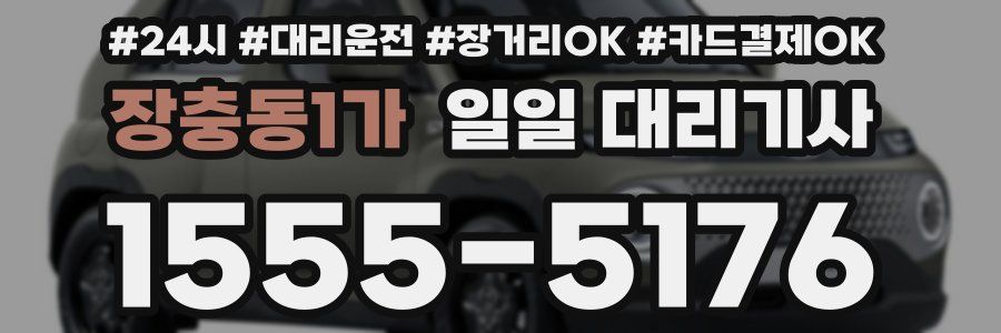 장충동1가 일일 대리기사