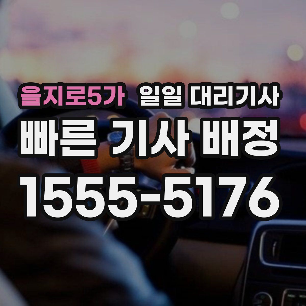 을지로5가 일일 대리기사