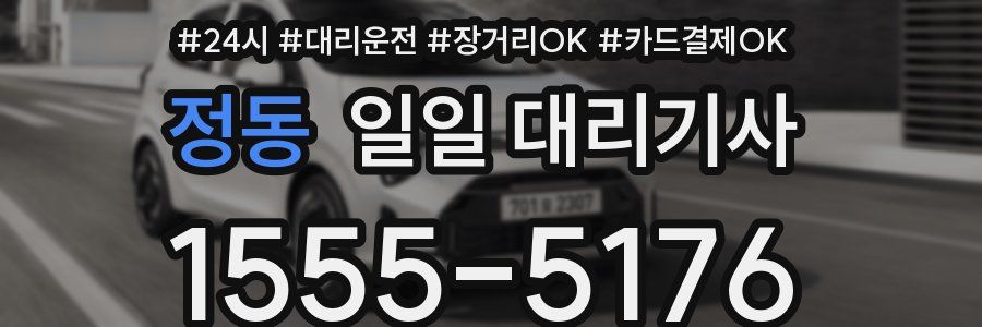 정동 일일 대리기사