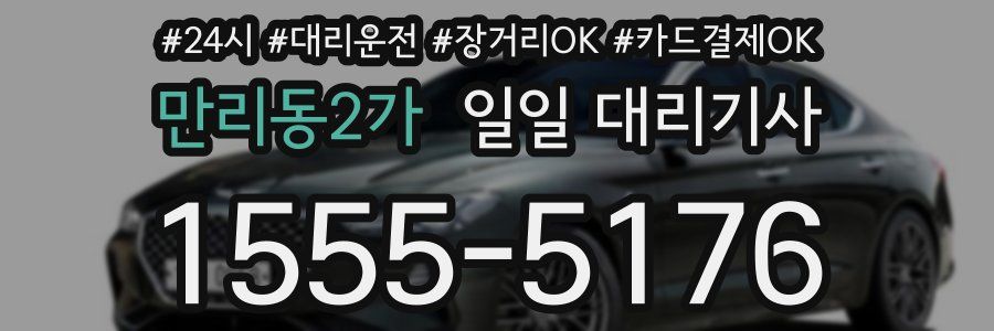 만리동2가 일일 대리기사