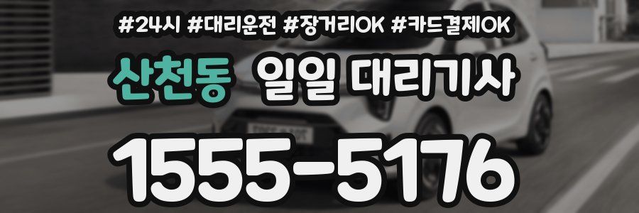 산천동 일일 대리기사