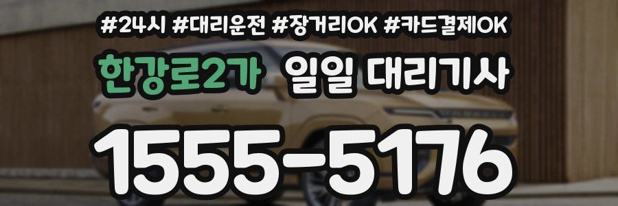 한강로2가 일일 대리기사