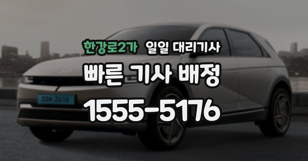 한강로2가 일일 대리기사