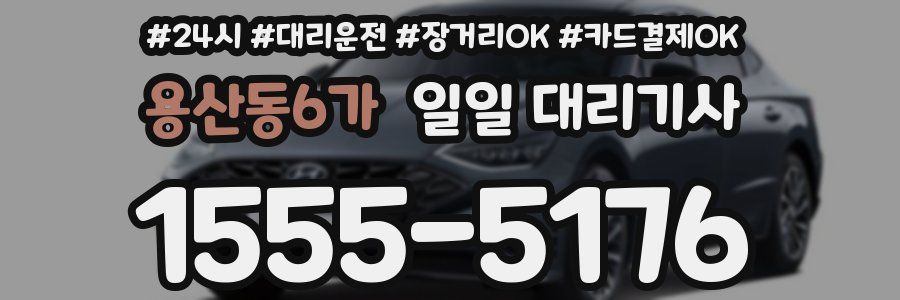 용산동6가 일일 대리기사