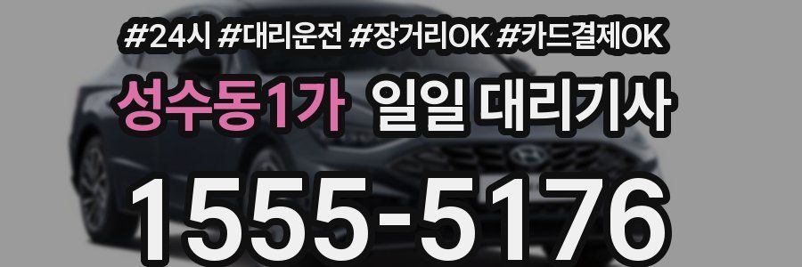 성수동1가 일일 대리기사