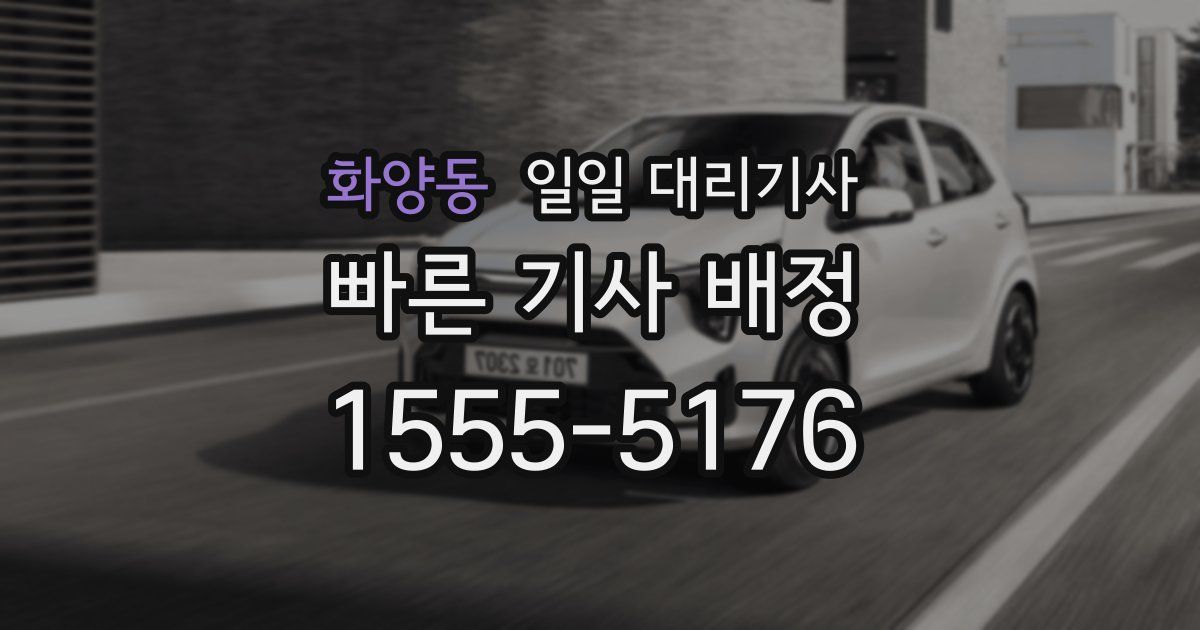 화양동 일일 대리기사