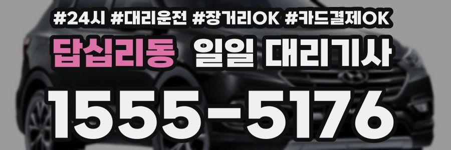 답십리동 일일 대리기사