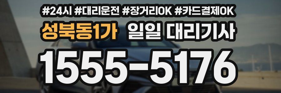 성북동1가 일일 대리기사