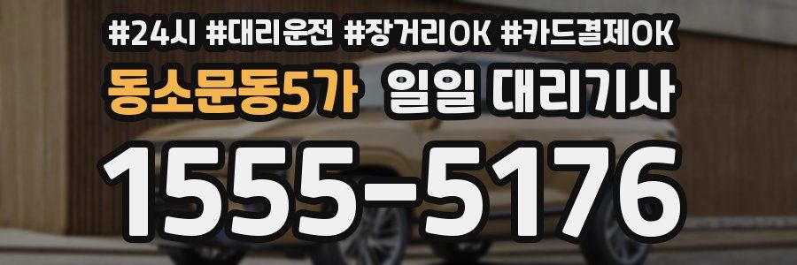 동소문동5가 일일 대리기사
