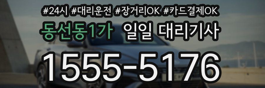동선동1가 일일 대리기사
