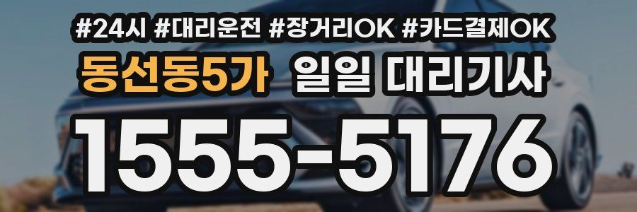 동선동5가 일일 대리기사