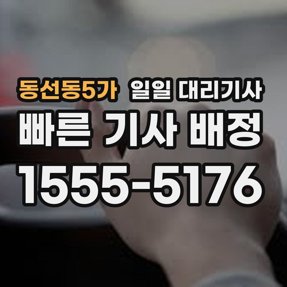 동선동5가 일일 대리기사
