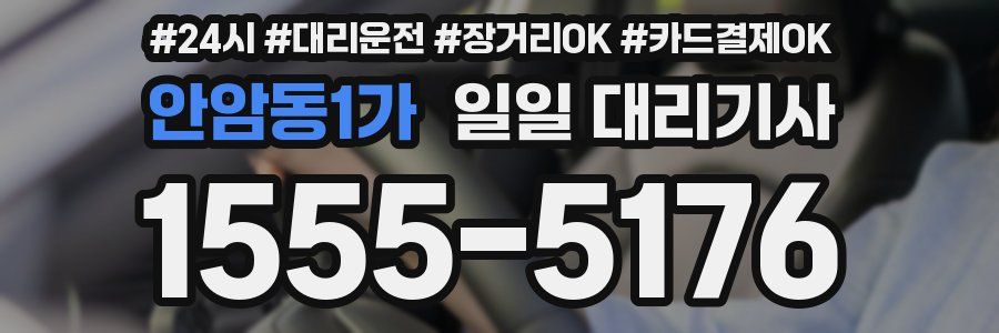안암동1가 일일 대리기사