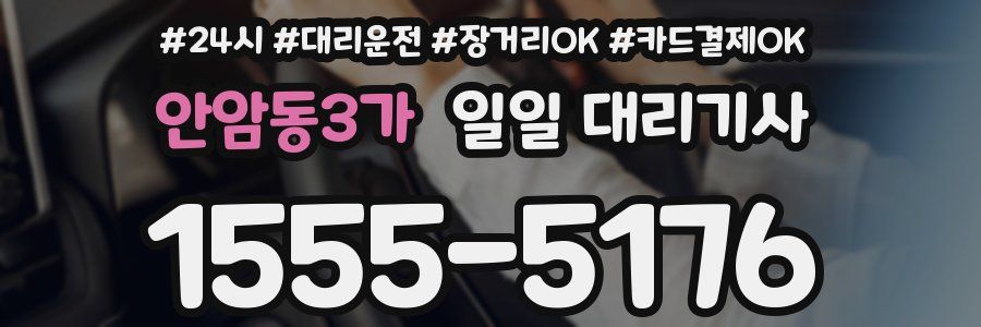 안암동3가 일일 대리기사