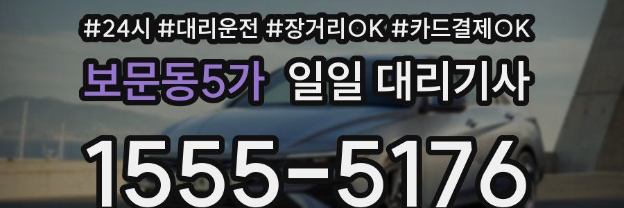 보문동5가 일일 대리기사