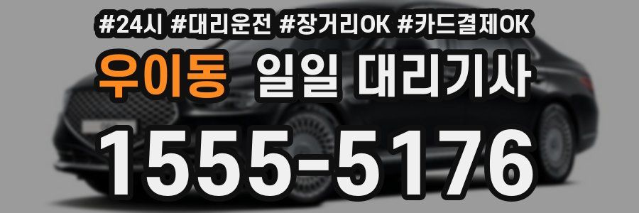 우이동 일일 대리기사