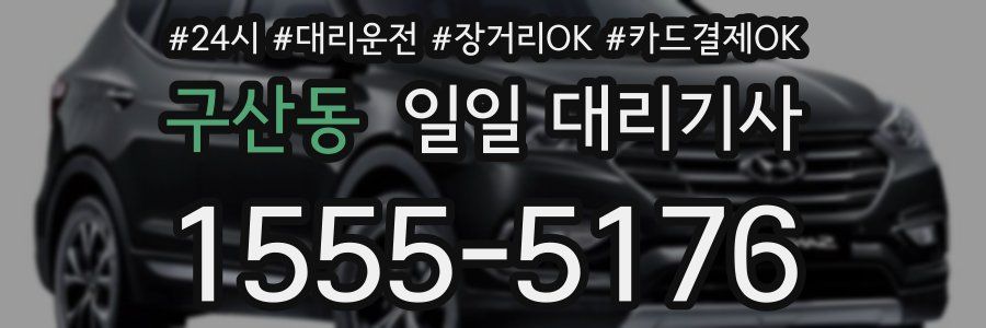 구산동 일일 대리기사