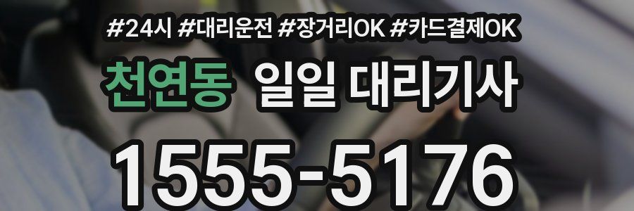 천연동 일일 대리기사