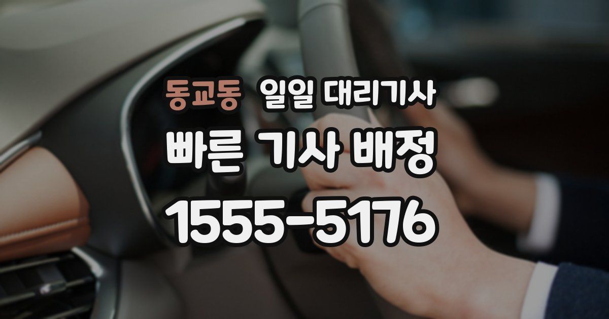 동교동 일일 대리기사