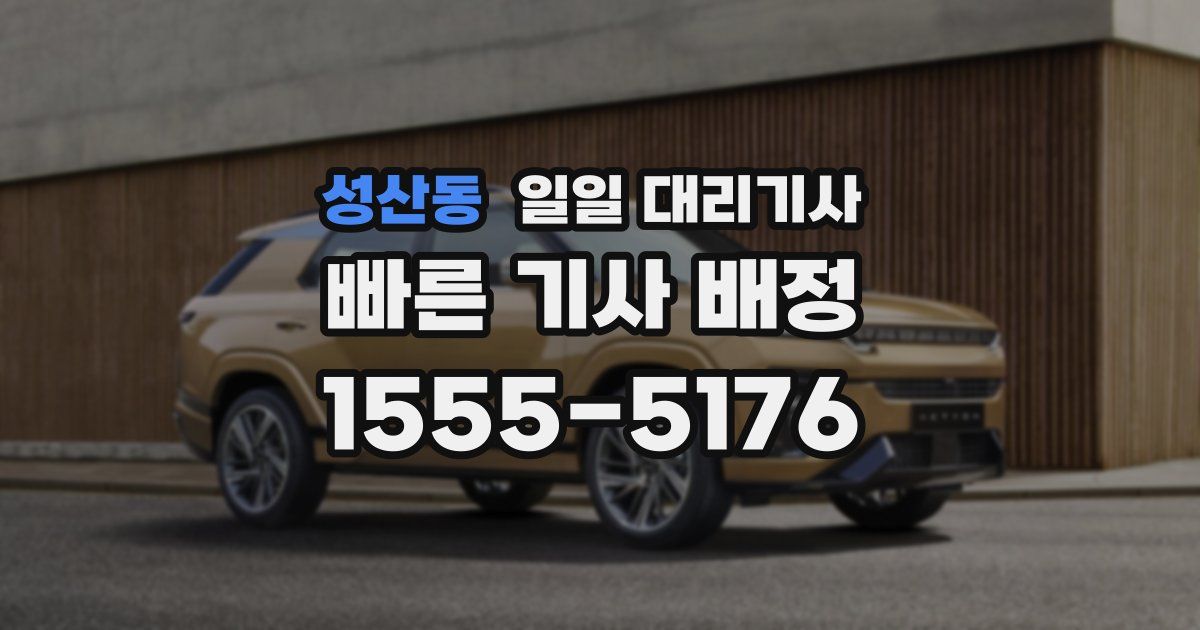 성산동 일일 대리기사