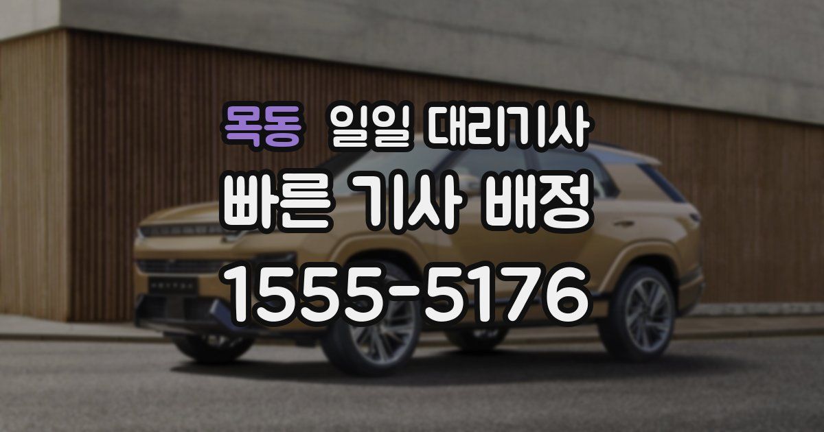 목동 일일 대리기사
