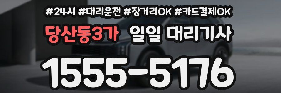 당산동3가 일일 대리기사