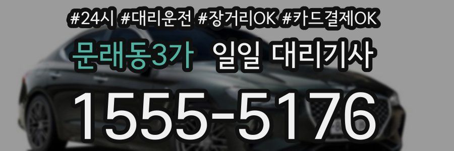 문래동3가 일일 대리기사