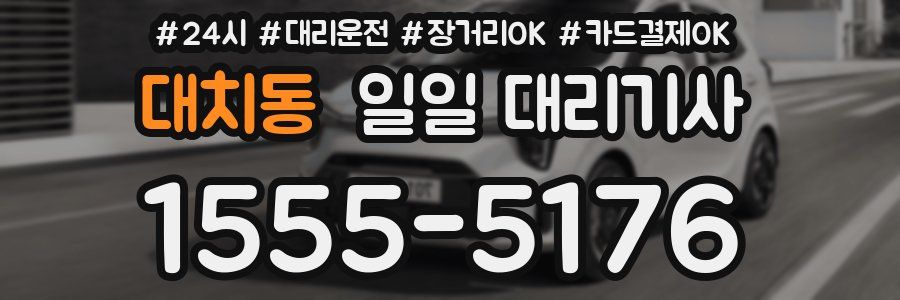 대치동 일일 대리기사