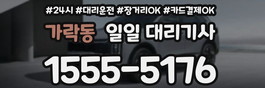 가락동 일일 대리기사