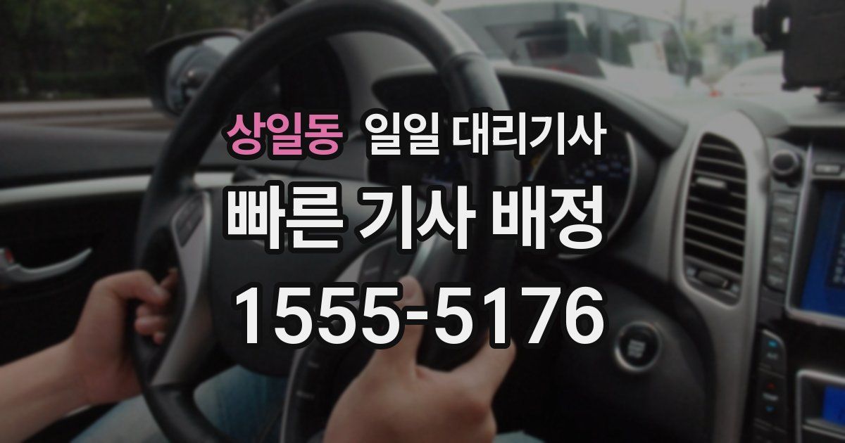 상일동 일일 대리기사
