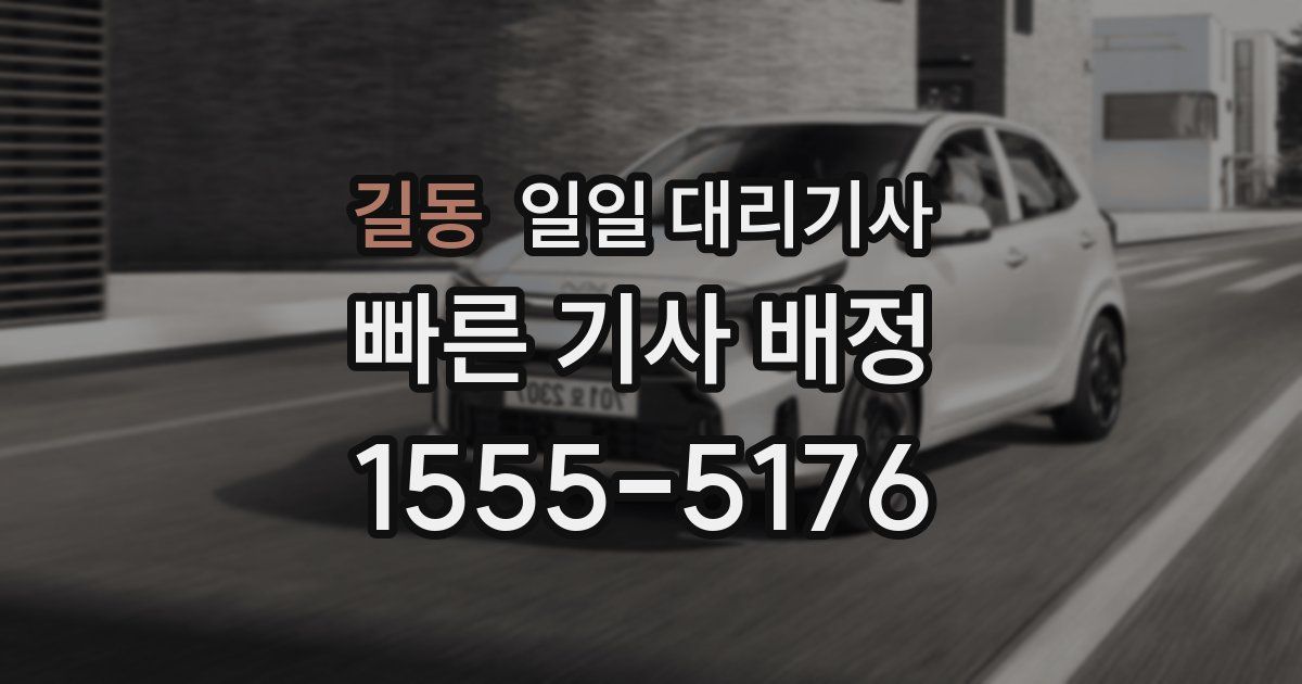 길동 일일 대리기사