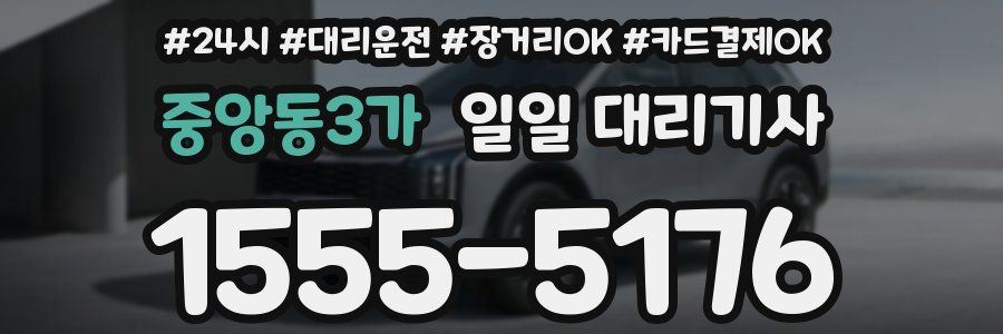 중앙동3가 일일 대리기사