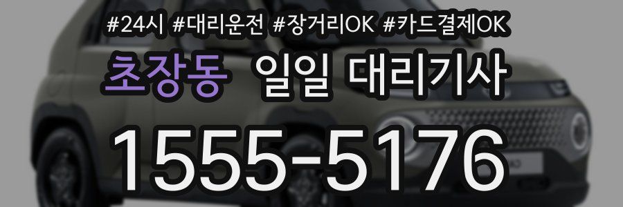 초장동 일일 대리기사