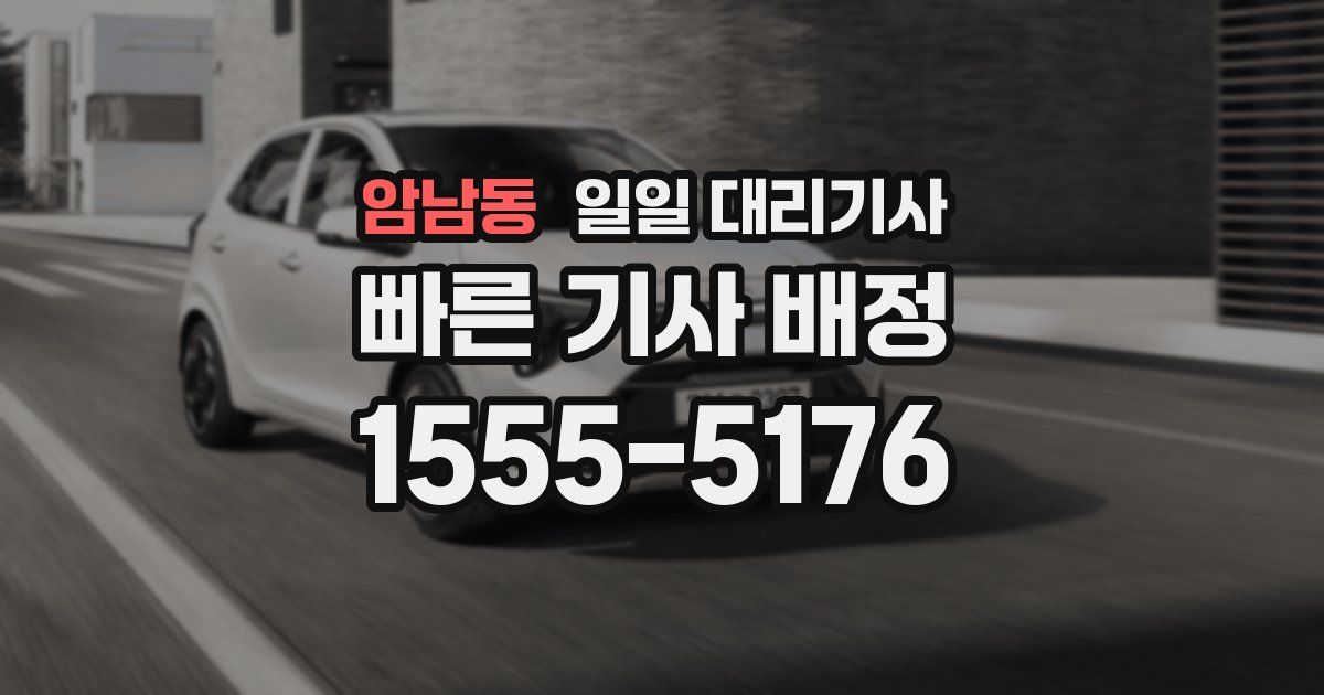 암남동 일일 대리기사