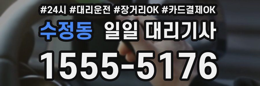 수정동 일일 대리기사