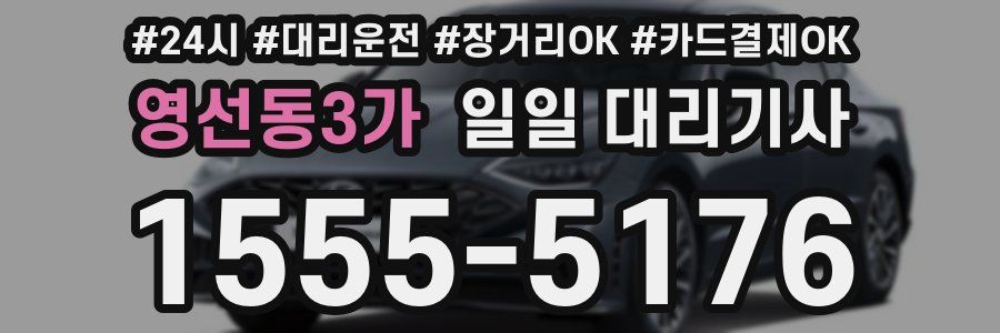 영선동3가 일일 대리기사