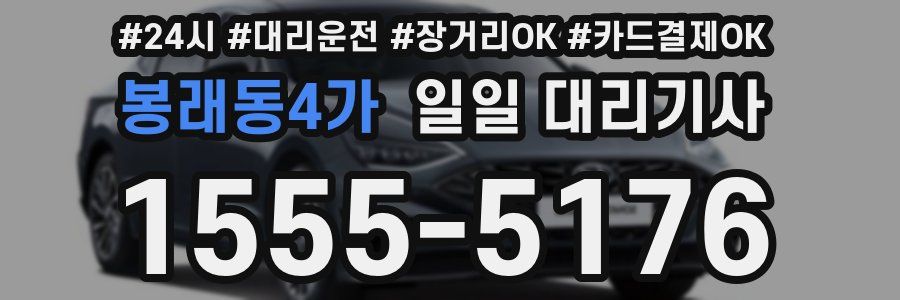 봉래동4가 일일 대리기사