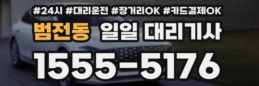 범전동 일일 대리기사
