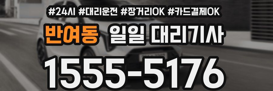반여동 일일 대리기사