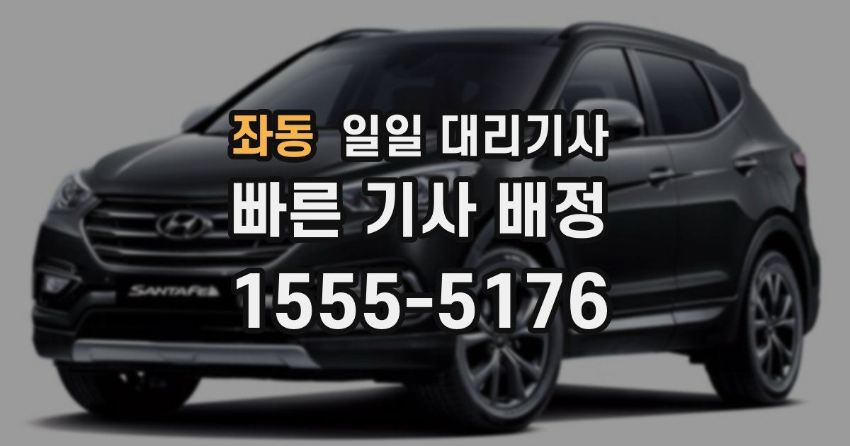 좌동 일일 대리기사
