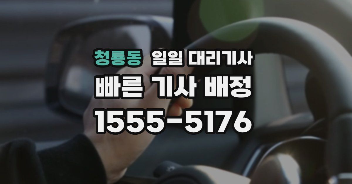 청룡동 일일 대리기사
